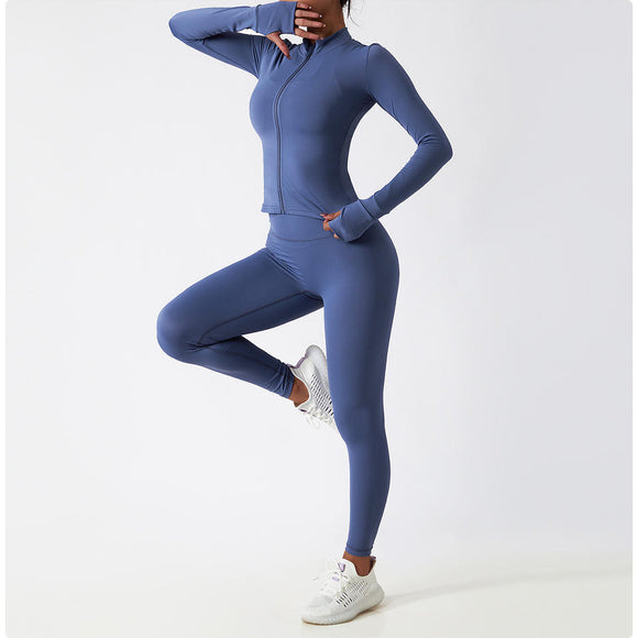 Custom Suit Wholesale Running Clothes Long Sleeves Sports Clothing Women Yoga Set Fitness Gym Active Wear Se