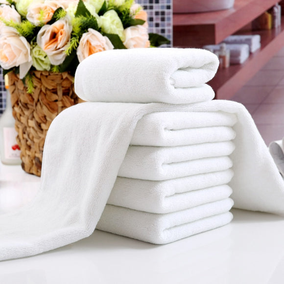1PC Cotton White Soft Home Hotel Bath Towels Washcloths Travel Hand Towel Decor