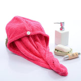 Girl's Hair Drying Hat Quick-dry Hair Towel Cap Hat Bath Hat Microfiber Solid Towel Cap Super Absorption Turban Hair Dry Cap